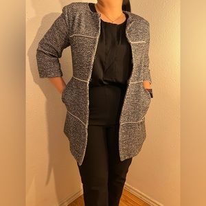 Cabi Black and White Car Coat